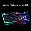 lighted keyboard and mouse