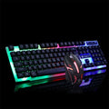 lighted keyboard and mouse