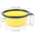 collapsible silicone pet bowl